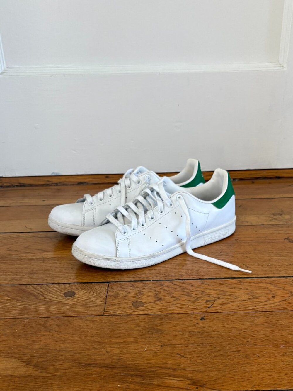 Adidas Mens Stan Smith | Size 9.5 | Cloud White / Core White / Green